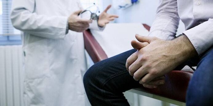 konzultace s lékařem pro chronickou prostatitidu